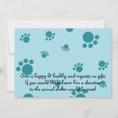 Invitation Fête de l'adoption des chiots ! (Dos)
