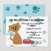Invitation Fête de l'adoption des chiots ! (Devant / Derrière)