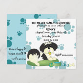 Invitation Fête de l'adoption des chiots ! (Devant / Derrière)