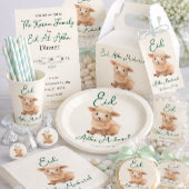 Invitation Fête de l'Aïd al-Adha beige mouton mignon