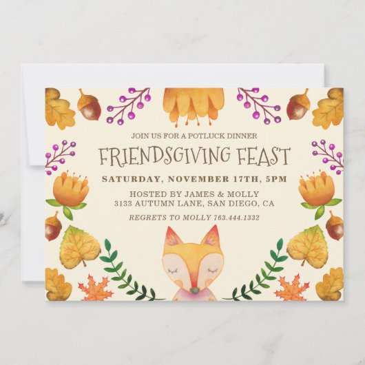 Invitation Fête de l'Amitié (Devant)