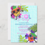 Invitation Fête de l'ananas flottant et de la fraise (Devant)