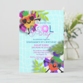 Invitation Fête de l'ananas flottant et de la fraise (Debout devant)