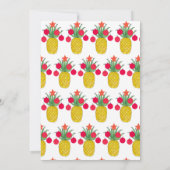 Invitation Fête de l'ananas Noël (Dos)