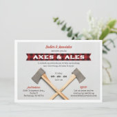 Invitation Fête de lancement de hache (Debout devant)