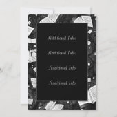 Invitation Fête de lancement du livre noir et blanc (Dos)