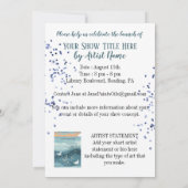 Invitation Fête de lancement du salon d'art (Dos)