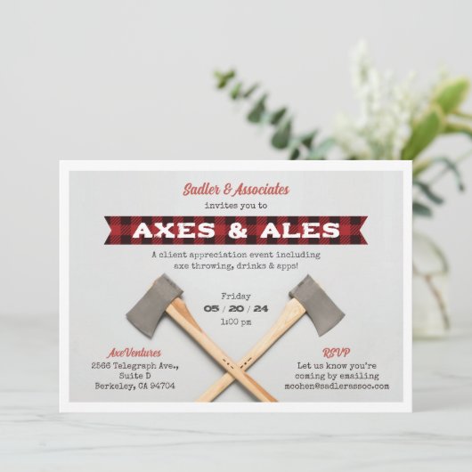 Invitation Fête de Lancer de Hache (Debout devant)