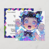 Invitation Fête de l'Anime Idol Party (Devant / Derrière)