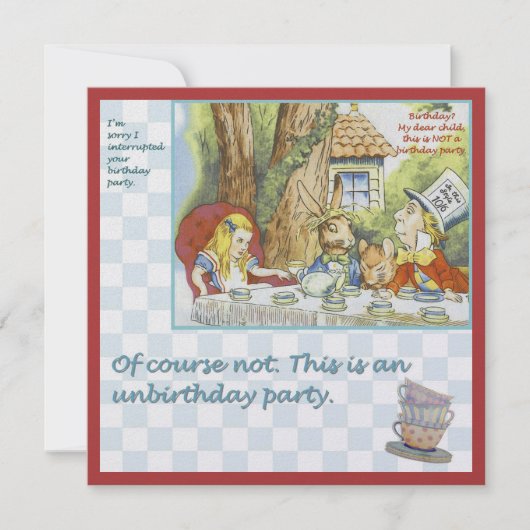 Invitation Fête de l'anniversaire (Devant)