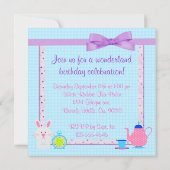 Invitation Fête De L'Anniversaire D'Alice Au Pays Des Merveil (Dos)