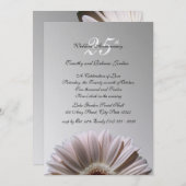 Invitation Fête de l'anniversaire d'argent (Devant / Derrière)