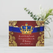 Invitation Fête de l'anniversaire de la Couronne royale (Debout devant)