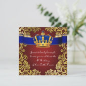 Invitation Fête de l'anniversaire de la Couronne royale (Debout devant)