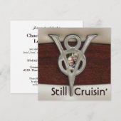 Invitation Fête de l'anniversaire de la croisière en couple (Devant / Derrière)