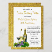 Invitation Fête de l'Anniversaire de la Dégustation (Devant / Derrière)