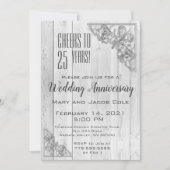 Invitation Fête de l'anniversaire de la frontière d'argent (Devant)