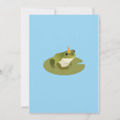 Invitation Fête de l'Anniversaire de la grenouille Aller à la (Dos)