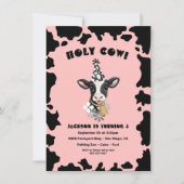 Invitation Fête de l'Anniversaire de la Vache Sainte (Devant)