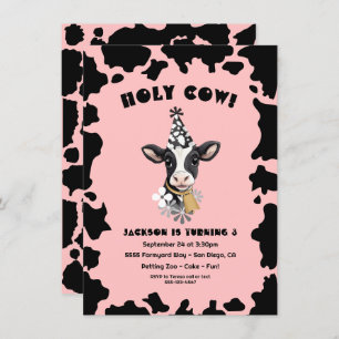 Invitation Fête de l'Anniversaire de la Vache Sainte
