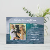 Invitation Fête de l'anniversaire de la vague océanique (Debout devant)