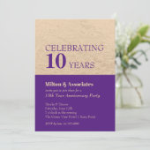 Invitation Fête de l'anniversaire de l'entreprise Purple & Go (Debout devant)