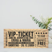 Invitation Fête de l'anniversaire de l'invitation (Debout devant)