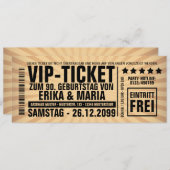 Invitation Fête de l'anniversaire de l'invitation (Devant / Derrière)