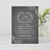 Invitation Fête de l'anniversaire de l'Vintage Chalkboard Flo (Debout devant)