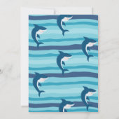 Invitation Fête de l'anniversaire de Shark-Tastic (Dos)