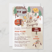 Invitation Fête de l'Anniversaire du Camping (Devant)