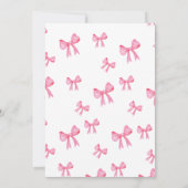 Invitation Fête de l'anniversaire du Chat d'aquarelle rouge (Dos)