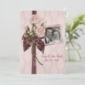 Invitation Fête de l'anniversaire du mariage (Debout devant)