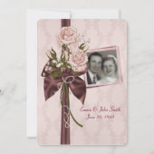 Invitation Fête de l'anniversaire du mariage (Devant)