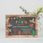 Invitation Fête de l'Anniversaire du Mexique Parti Casquette (Debout devant)