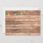 Invitation Fête de l'Anniversaire du Mexique Parti Casquette (Dos)