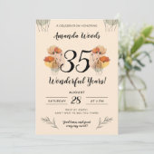 Invitation Fête de l'Anniversaire Floral (Debout devant)