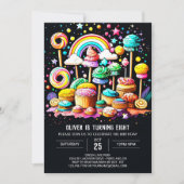 Invitation Fête de l'aquarelle douce Anniversaire (Devant)