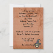 Invitation Fête de l'Araignée d'Halloween (Dos)