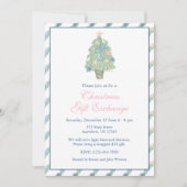 Invitation Fête de l'arbre de Noël de la côte (Devant)