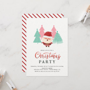 Invitation Fête de l'arbre de Noël du Père Noël