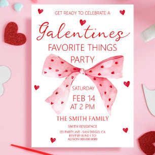 Invitation Fête de l'arc de la Galentine