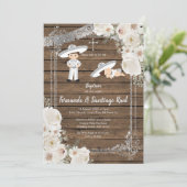 Invitation Fête de l'Argent frère Baptême garçon anniversaire (Debout devant)