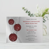 Invitation Fête de l'argent rouge Festive Corporate Festive (Debout devant)