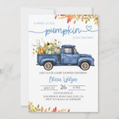 Invitation Fête de l'arrivée d'une petite citrouille adorable (Devant)