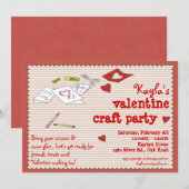 Invitation Fête de l'Artisanat Valentin ou fête d'anniversair (Devant / Derrière)