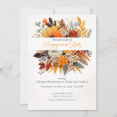 Invitation Fête de l'automne du coucher du soleil (Devant)