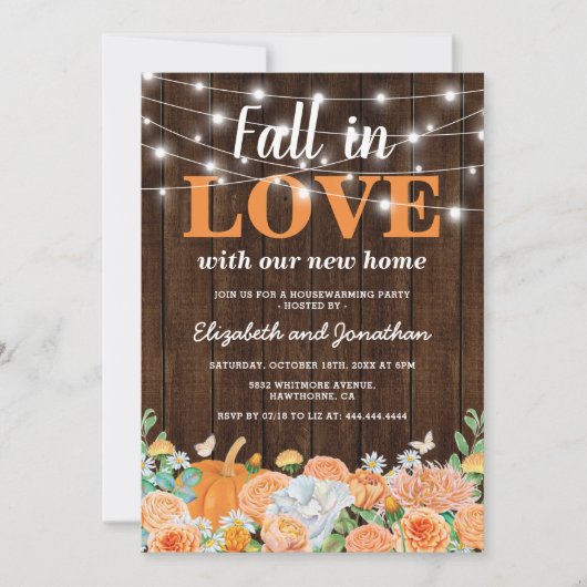 Invitation Fête de l'automne du pays (Devant)