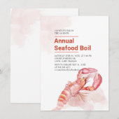 Invitation Fête de l'ébullition de fruits de mer d'été (Devant / Derrière)