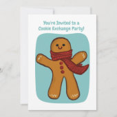 Invitation Fête de l'échange de biscuits artisanal modifiable (Devant)